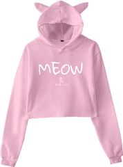 Meow - Cat Ears Hoodie Cheap Bts Hoodie Png