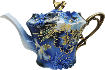 Scarce Rs Prussia 1900 Cobalt Blue - Teapot Png