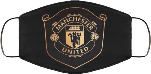 Manchester United Logo Face Mask Washable Reusable - Manchester United Face Mask Png