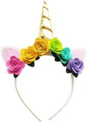 Rainbow Unicorn Horn Png Picture - Artificial Flower