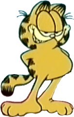 Scary Smile Garfield Png From The 2001 - Cartoon