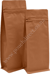 Download Brown Paper Tear Off Zipper - Kraft Paper Full Bag Png