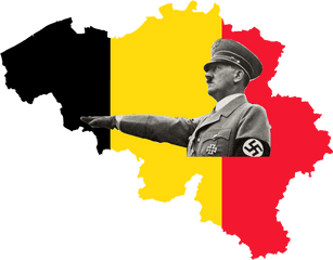 Adolf Hitler Vegetarian Vegan Nazis - Flag Of Belgium Png