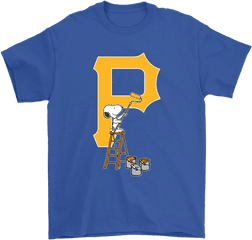 Snoopy Paints The Pittsburgh Pirates - Boat N Hoes Shirts Png