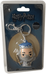 Harry Potter 3d Rubber Figure Keychain Albus Dumbledore - Blond Png