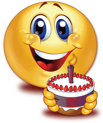 Happy Birthday Emoji Png Photos - Emoji With Birthday Cake