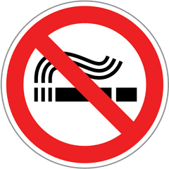 Printed Vinyl No Smoking Sign - Don T Be A Wimp Png