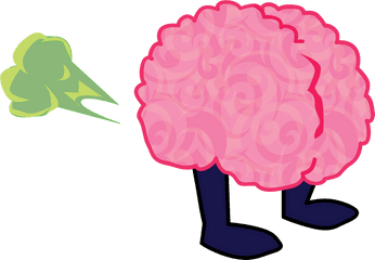 Brain Cartoon Transparent Png Clipart - Brain Fart Clipart