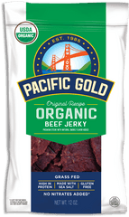 Pacific Gold Original Organic - Pacific Gold Beef Jerky Png