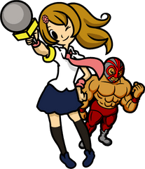 Wrestler Clipart Cliparts Suggest Png - Rhythm Heaven Reporter