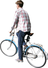 Cycling Png Transparent Images - Person With Bike Png