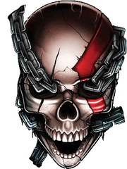 Skull Background - God Of War Skull Png