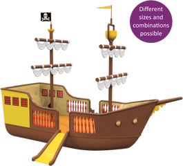 Pirate Ship Classic Aquadrolics - Mast Png