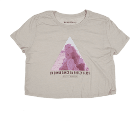 Broken Glass Crop Top - Pyramid Png