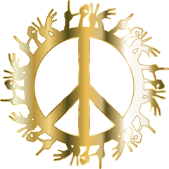 Peace Clipart Harmony Transparent - Art Hand Peace Symbol Png