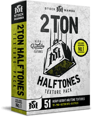 2 Ton Halftones Texture Pack - Halftone Texture Packaging Png