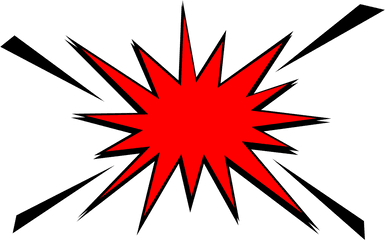 20 Comic Boom Explosion Vector Png Transparent Svg Vol 2 - Boom Red Png