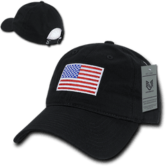 Black Red White U0026 Blue Us American Flag United States America Polo Tonal Baseball Hat Cap - United States Navy Hat Png