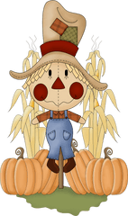 Library Of Fall Book Clip Art Royalty - Cute Scarecrow Clip Art Png