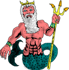 Library Of Greek Myth Png Freeuse - Greek Mythology Classic Poseidon