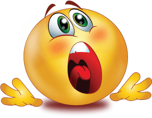 Shouting Frightened Scared Face Emoji - Emoji Png