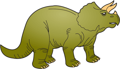 Clipart Dinosaur Triceratop - Triceratops Clipart Png