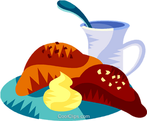 Breakfast Royalty Free Vector Clip Art - French Breakfast Clipart Png