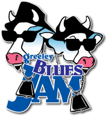 Rock Band Clipart Rhythm Blues - Greeley Blues Jam Logo Png