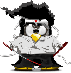 Download Tux Counter - Strike Samurai Source Afro Penguin Hq Tux Samurai Png