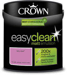 Crown Easy Clean Fairy Dust - Matt Emulsion Paint 25l Crown Paint Granite Dust Png