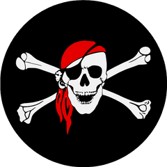 Pirate Skull Transparent Png Clipart - Skull And Crossbones Pirate