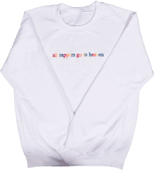 White Crewneck Sweatshirt Png Rappers