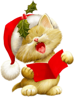 Pic Christmas Cat Free Transparent Image HD - Free PNG