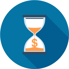 Icon Of Business And Finances Icons - Hourglass Png