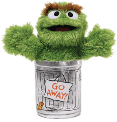 Soft Toy Sma - Oscar The Grouch Plush Png