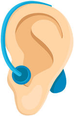 Ear Deafness Earlobe Deaf Aid Hearing - Deaf Png