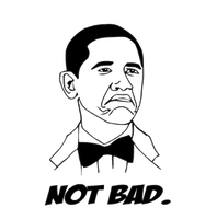 Not Bad Face Obama Free Download PNG HD