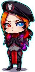 Blackwatch Moira Chibi - Fan Art Blackwatch Moira Png