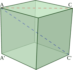 Diagonal - Wikipedia Cube Space Diagonal Png