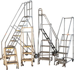 Used Rolling Ladders For Sale By American Surplus Inc - Ladder Png