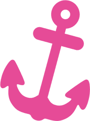 Anchor Nautical Clipart Silhouette Clip Art - Ancla Rosa Png