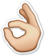 Emoji Muscle Png Picture - Ok Finger Emoji