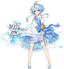 White Heart Rocking That Beauty Pageant - Blanc White Heart Neptunia Png