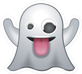 Ghost Fantasma White Snapchat Emoji Emojis Like Mood - Ghost Emoji Png