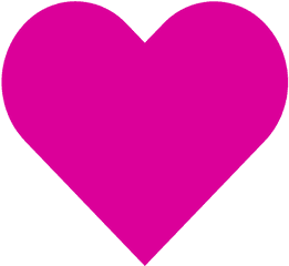 Pink Heart Icon - Pink Heart Shape Transparent Background Png