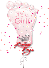 Foot Its A Girl Mini Shape Anagram - Its A Girl Png