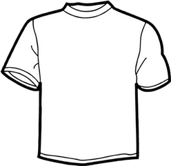 Plain White T Shirt Drawing - T Shirt Template Png