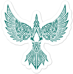 Raven Sticker - Creed Valhalla Eagle Png