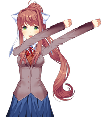 Png Ddlc Image Royalty Free Download - Doki Doki Literature Club Monika