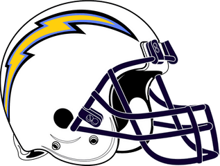 Download Chargers Clipart Logo - San Diego Chargers Helmet Carolina Panthers Png